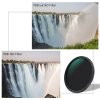 K&F Concept 40,5 mm Nano-X variabilný/fader ND filter, ND8~ND128, W/O Black Cross