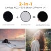 K&F Concept 67mm Black Mist 1/4 + ND2-400 variabilný ND filter