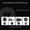 K&F Concept Stredová krytka objektívu 72 mm fotoaparátu