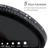 K&F Concept 72MM Nano-X variabilný/fader ND filter, ND8~ND128, W/O Black Cross