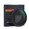 K&F Concept 72MM Nano-X variabilný/fader ND filter, ND8~ND128, W/O Black Cross