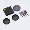 K&F Concept Sada 77 mm variabilného ND filtra 2ks ND2-32 & ND32-512