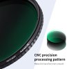 K&F Concept 82 mm Nano-X variabilný/fader ND filter, ND32-ND521, W/O čierny