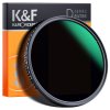 K&F Concept 82 mm, ND3-1000, ultratenký variabilný ND, vodeodolný, zelený povlak