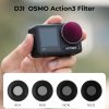 K&F Concept Sada filtrov DJI Osmo Action 3 4ks HD (ND4+ND8+ND16+ND32)