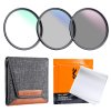K&F Concept Profesionálna súprava filtra objektívu K&F 62 mm 3ks (MCUV/CPL/ND4) +...
