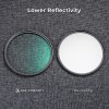 K&F Concept Čierny hmlový filter K&F 72MM série C 1/8, ultratenký viacvrstvový zelený...