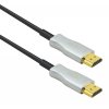 PremiumCord vysokorýchlostné optické vlákno s éterom. 4K@60Hz kábel 25m, M/M, pozlátené...