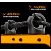SPRIG Orange Big Cable Management Device pre 3/8"-16 závitové otvory (3-balenie)