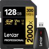 Lexar Pro 2000X SDHC/SDXC UHS-II U3(V90) R300/W260 128GB - vrátane čítačky kariet...