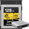 Lexar CFexpress Pro Gold R1750/W1500 128GB – vrátane čítačky kariet FOC/LRW510 (BLACK...