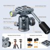 K&F Concept K&F 26 mm kovová statívová guľová hlava s rukoväťou otočnou panoramatickou...