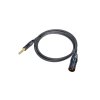 Canare L-2T2S mikrofónový kábel 6,0 mm, XLR (M) / JACK TRS 6,3 mm 0,3 m, BLK