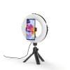 Hama SpotLight Smart 80 II, kruhové LED svetlo 8", držiak mobilu, diaľková spúšť,...