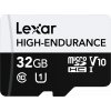 Lexar microSD High-Endurance microSDHC UHS-I/U1/10 R100/W30 (V10) 32 GB