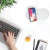 MiniBatt PowerAIR - Qi bezdrôtová rýchlonabíjačka pre 2 zariadenia, 10 W
