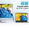 tomtoc adaptér – USB-C (Thundebolt 3) na DisplayPort 1.4, 4K@60/120Hz
