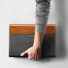 tomtoc Premium Sleeve – 16'' MacBook Pro 2019, šedá, koňaková