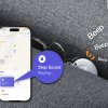 MiLi MiTag – smart lokátor s koženou kľúčenkou, červená