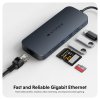 Hyper® EcoSmart™ Gen.2 USB-C 8-in-1 Hub 140W PD 3.1 Pass-thru