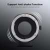 K&F Concept Elektronický adaptér objektívu s automatickým zaostrovaním EF/EF-S-EOSM