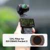 K&F Concept K&F DJI Osmo Pocket 3 Magnetic Filter (CPL) Lens HD, jedna strana potiahnutá antireflexnou zelenou fóliou