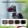 K&F Concept Sada magnetických filtrov K&F DJI Osmo Pocket 3 4 ks (ND8/PL+ND16/PL+ND32/PL+ND64/PI)
