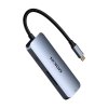 Adaptér Hub 7v1 MOKiN USB-C na 3x USB3.0 + SD/TF + HDMI + PD (strieborný)