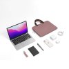 tomtoc Light-A21 Dual-color Slim Laptop Handbag, 13,5 Inch - Raspberry