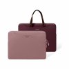 tomtoc Light-A21 Dual-color Slim Laptop Handbag, 13,5 Inch - Raspberry