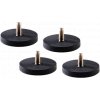 Nanlite Magnetic Base Adapter with 1/4"-20 Thread Set (4pcs)