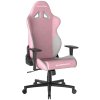 Herná stolička DXRacer GLADIATOR ružovo-biela, látková