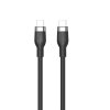 Hyper® Silicone 240W USB-C nabíjecí kabel - 1 m, černý