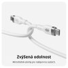 Hyper® Silicone 240W USB-C nabíjecí kabel - 1 m, bílý