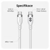 Hyper® Silicone 240W USB-C nabíjecí kabel - 1 m, bílý