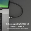 Hyper® Silicone 240W USB-C nabíjecí kabel - 2 m, černý