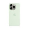 iPhone 15 Pro Silicone Case with MagSafe - Soft Mint