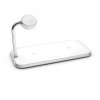 ZENS Aluminium Dual Wireless Charger + Watch 10W - White