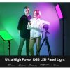 Neewer RGB168 stojanová súprava, sada 2x permanentné foto svetlo 18,3" RGB panel, 144x RGBWW LED, 60W