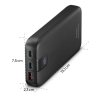 Hama PD20-HD powerbanka, 20000 mAh, 3 výstupy: 2x USB-C, 1x USB-A, LED displej, PD, Qualcomm