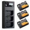 K&F Concept Batéria pre fotoaparát K&F LP-E6NH 2250 mAh, 3-balenie + nabíjačka, sada nabíjačiek LCD displeja