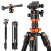 K&F Concept K&F 2m stropný statív pre digitálnu zrkadlovku Kompaktný prenosný statív Vlog Monopod + predlžovacie rameno