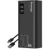OBAL:ME EnergyPulse Powerbank 30000mAh, 22,5W, čierna