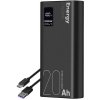 OBAL:ME EnergyPulse Powerbank 20000mAh, 22,5W, čierna