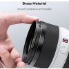 K&F Concept K&F 58-82 mm mosadzný krúžok adaptéra filtra, matná čierna, hrúbka rámu 2,9 mm, W/ 3ks čistenie C