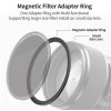 K&F Concept Krúžok adaptéra magnetického filtra K&F 67-82 mm, matná čierna, hrúbka rámu 2,16 mm