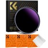 K&F Concept K&F 72MM, Filter Nano-X Ultra ND1000000, HD, Vodotesný, Proti poškriabaniu, Antireflexný fialovo-červený Coa
