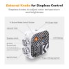 K&F Concept K&F RGB plnofarebné prenosné fotografické svetlo 360° 2500K - 9900K CRI 96+ Vstavaná batéria 2000mAh 21 svetelných efektov Biela