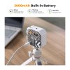 K&F Concept K&F RGB plnofarebné prenosné fotografické svetlo 360° 2500K - 9900K CRI 96+ Vstavaná batéria 2000mAh 21 svetelných efektov Biela
