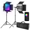 Neewer set 2x RGB1200 foto svetlo, 480x RGB LED, 60W